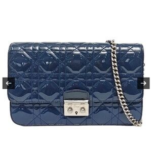 Dior - Miss Doir Navy Blue Quilted Chain Bag